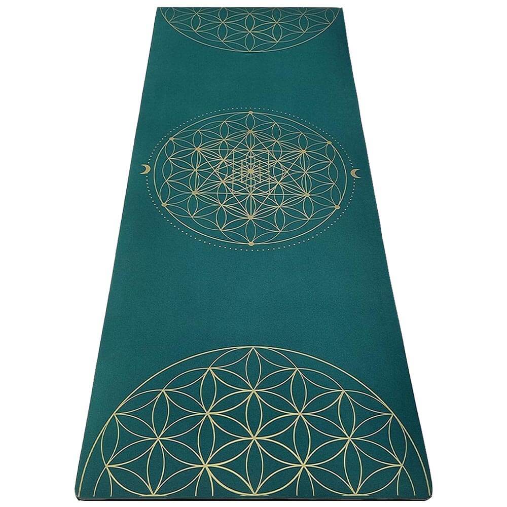 Tapis de yoga ultra antidérapant TPE et PU - Métatron Vert | Achamana