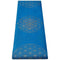 Tapis yoga bleu éco-responsable TPE et PU fleur de vie | Achamana