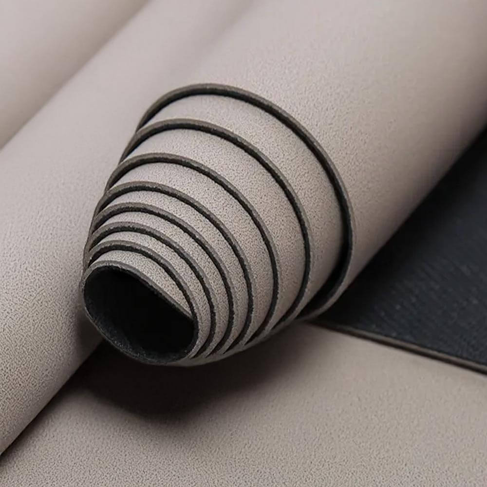 Meilleurs tapis de yoga épaisseur 5 mm, antidérapant, couleur crème - design branche artistique | Achamana