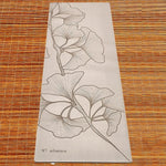 Tapis de yoga antidérapant caoutchouc PU - Elévation beige - Vignette | Achamana