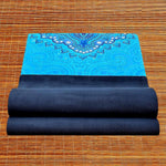 Tapis de yoga 5mm -Postures confort - Eléphant bleu - Vignette | Achamana