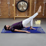 Tapis de yoga dynamique 5 mm confort - postures  Mandala - Vignette | Achamana