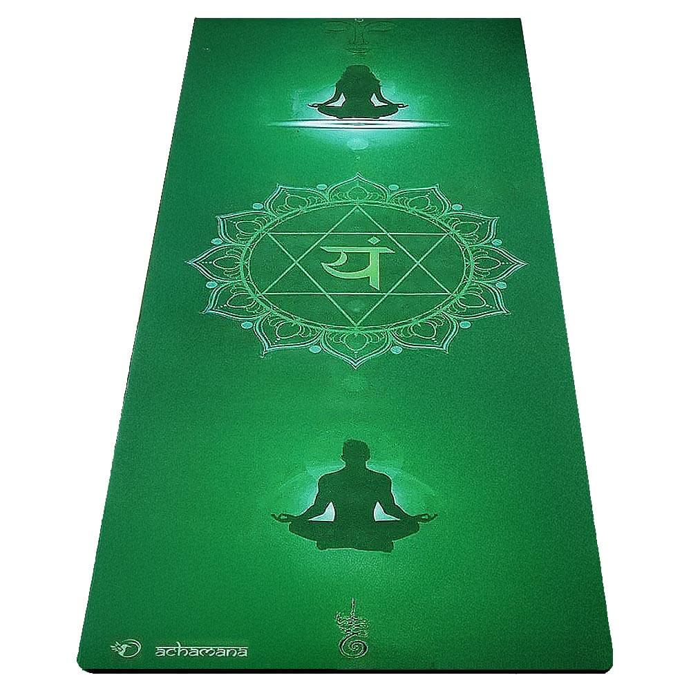 Tapis yoga ecologique antidérapant - chakra du coeur | Achamana