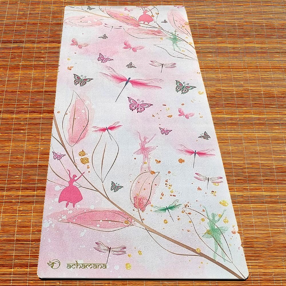 Yoga enfant - Tapis de yoga épais et antidérapant pour enfant - design féérique | Achamana