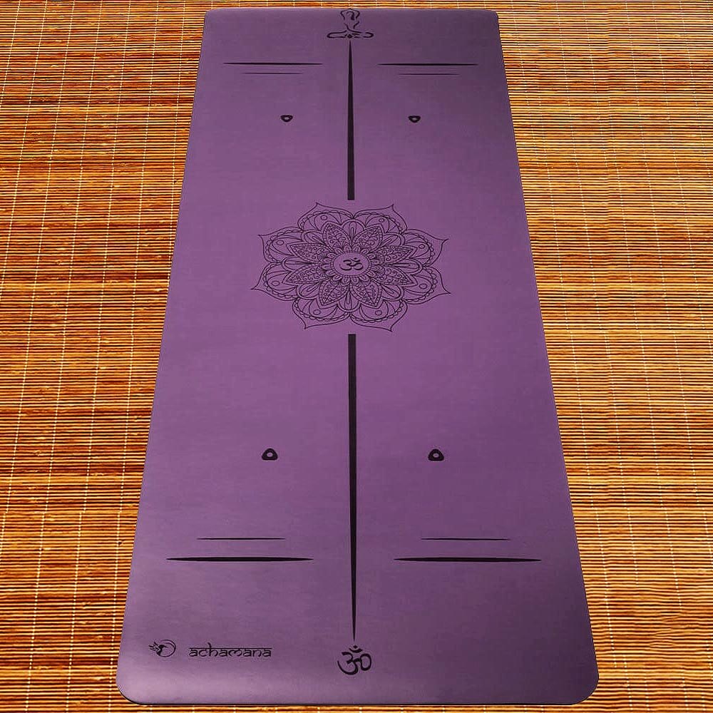 Tapis de yoga professionnel antidérapant 5 mm lavande | Achamana