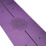 Tapis de yoga pro - Mandala Om lignes de position - Lavande - Vignette | Achamana