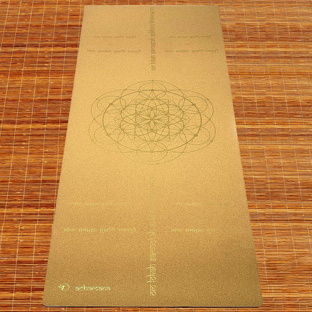 Yoga Strasbourg - Tapis yoga liege fleur de vie yoga mantra | Achamana