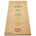 Tapete de ioga XL em cortiça e látex - Espessura 5 mm - 7 chakras - Vignette | Achamana