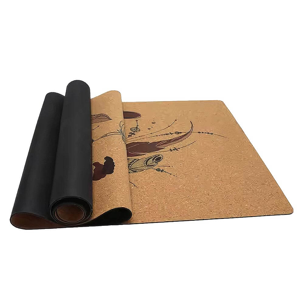 Tapis de yoga haut de gamme - caoutchouc naturel et liège - épaisseur 5 mm | Achamana