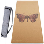 Tapis de yoga liège & latex - épaisseur 5 mm - Papillon - Vignette | Achamana