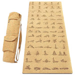 Tapis de yoga débutant ou confirmé 3 plis liège Asana practice - Vignette | Achamana