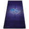 Accessoire yoga débutant - Tapis de yoga violet - ligne de position | Achamana