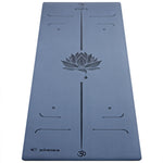 Tapis de yoga ultra antidérapant 6mm - Practice lotus bleu - Vignette | Achamana