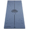 Meilleurs tapis de yoga  antidérapant 6mm - design lotus et bodyline couleur bleu | Achamana