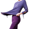 Tee shirt de yoga femme Bambou ample lifestyle lavande | Achamana