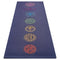 Tapis yoga ecologique antidérapant latex microfibre - Design 7 chakras | Achaman