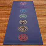 Tapis de yoga antidérapant 5mm - confort postures - 7 chakras - Vignette | Achamana
