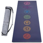 Tapis de yoga antidérapant 5mm - confort postures - 7 chakras - Vignette | Achamana