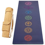 Tapis de yoga antidérapant 5mm - confort postures - 7 chakras - Vignette | Achamana