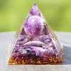 Pirámide orgonita amatista 10 cm - El espiritual