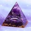 Amethyst orgonite pyramid 10 cm - The spiritual