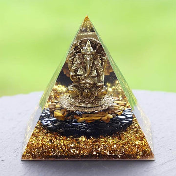 Orgonite Paris - Pyramide orgonite Ganesh | Achamana