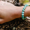 Bracelet en pierre naturelle Amazonite - Perles facettées AAA 8mm Achamana