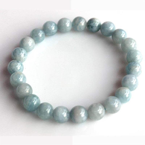 Bracelet Aigue Marine Perles 4 mm – Familystones