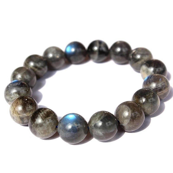 Marama - Bracelet Labradorite Noir - ajustable - pierre gemme - bracelet  femme - vegan
