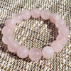 Bracelet pierre Quartz rose 12 mm - Nancy | Achamana