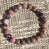 Rhodonite stone bracelet 8 mm