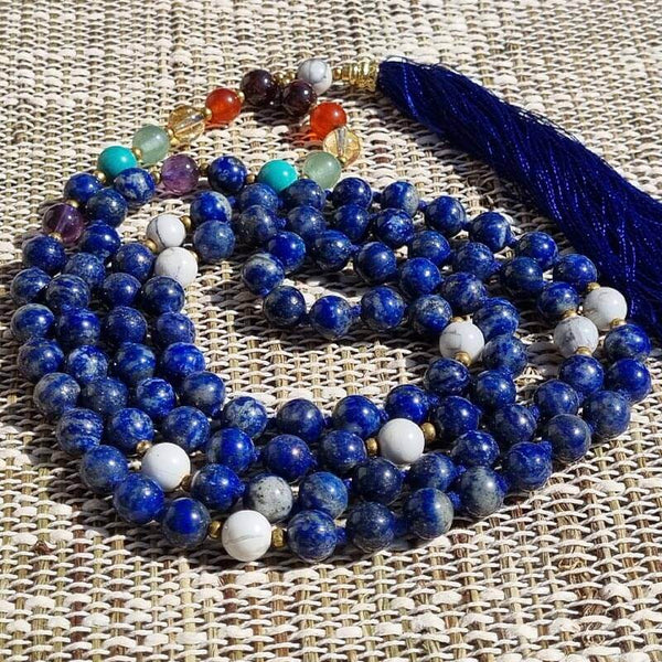 Pendentif En Lapis Lazuli Naturel - Pierre Bleue énergie - Forme Goutte - Collier Spirituel - Neuf