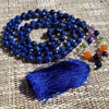 Cadeau zen meditation - Un mala en pierre naturelle Lapis-lazuli facettée - 7 chakras | Achamana