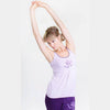 T-shirt de yoga rose femme Bio Nirvana OM cotton bio Achamana