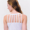 T-shirt de yoga blanc Bambou brassiere integree pour femme  Chaturanga Achamana