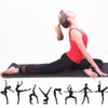 Legging yoga femme noir sans couture - Achamana