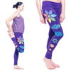 Legging yoga bio femme- 7 Chakras peints à la main - Achamana