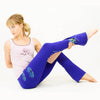 Pantalon de yoga femme bleu - Fleur de Lotus - Achamana