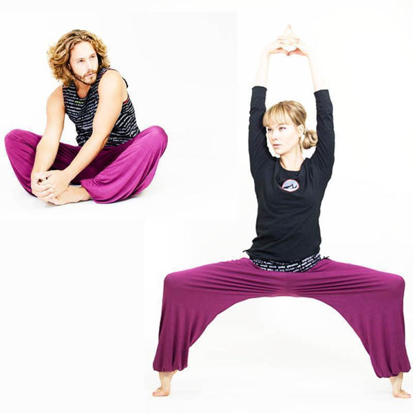 Yoga harem pants - Powerful Buddhist mantra printed