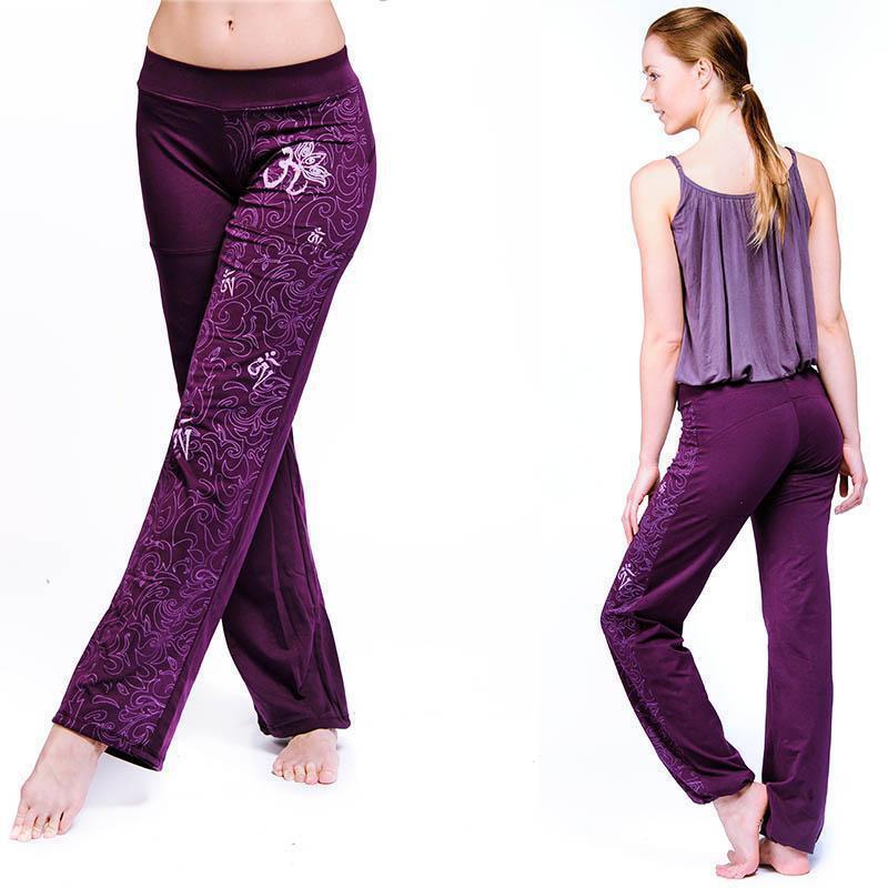 Pantalon de yoga Femme Jazzy - Bio Prune - Vêtements de yoga Femme Pantalon de yoga Femme Jazzy - Bio Prune - Vêtements de yoga Femme