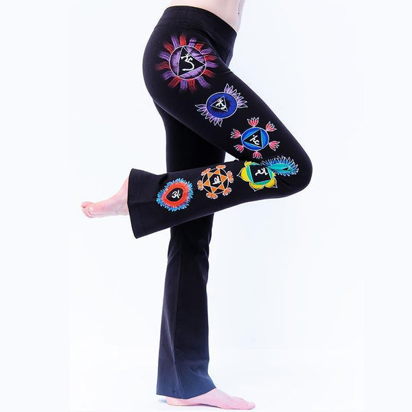 Clothing ohm - Women's yoga pants seven chakras