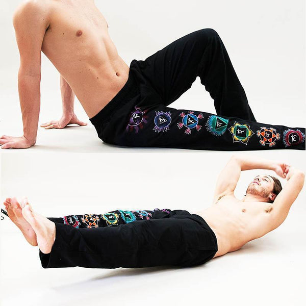 Les chakras - Pantalon yoga homme - 7 chakras