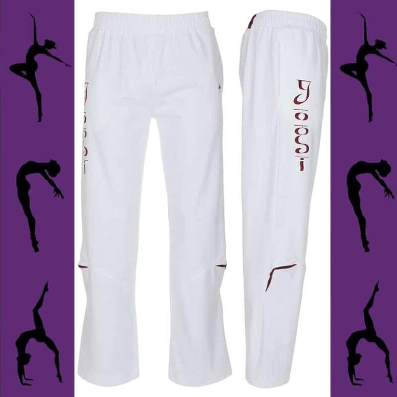 Pantalon de Yoga Homme Confort - Coton Bio Blanc - Vêtements de yoga Homme  - Coton Bio