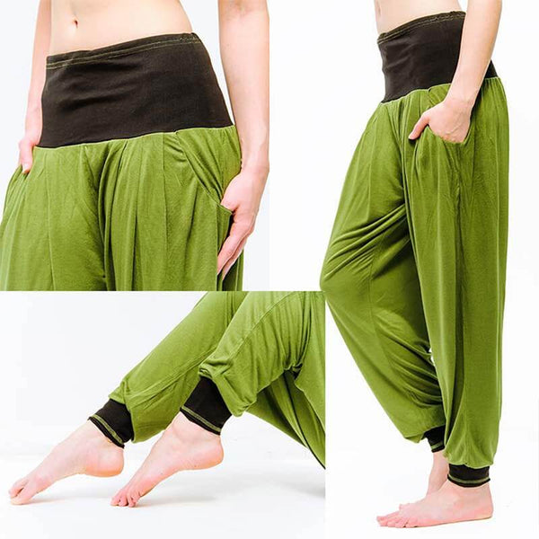 adorence Legging de Sport Femme - Leggings avec Poches (Taille Haute, Opaque & Doux) Pantalon Yoga - Vert, S