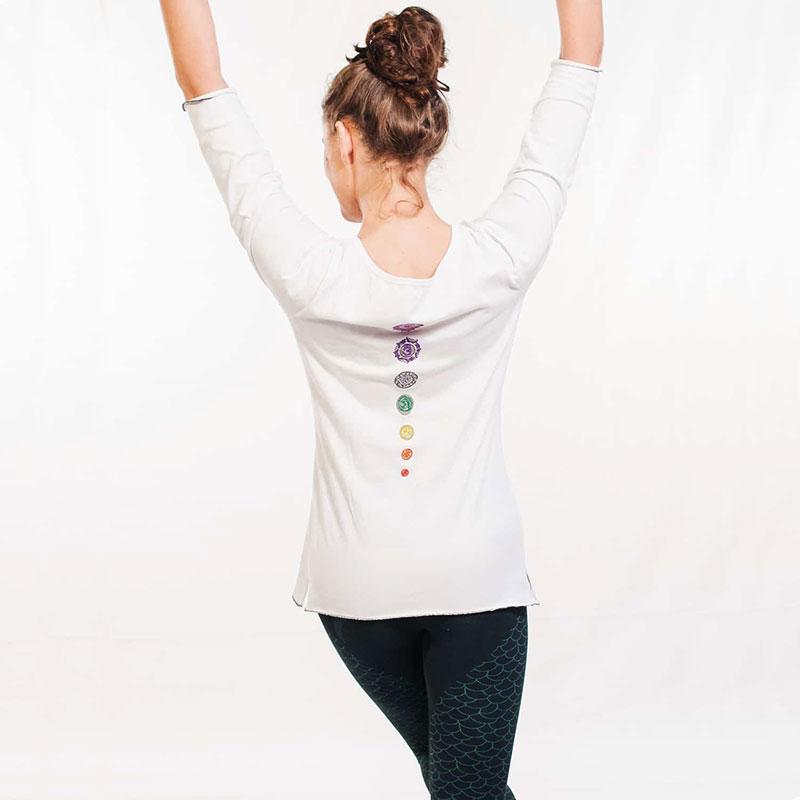 Ropa Zen - Camiseta de yoga para mujer - Signo de Ohm - Achamana - Achamana