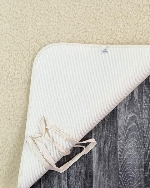 Tapis de yoga en laine vierge Premium 🐑 caractère peau d'agneau Tapis de yoga en laine vierge Premium 🐑 caractère peau d'agneau