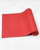 Accessoire yoga - Tapis yoga naturel rouge en latex et jute | Achamana