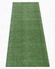 Eco-friendly olive green yoga mat in natural rubber and woven jute