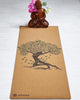 Equipement yoga, tapis de yoga écologique en liège - motif arbre de vie | Achamana