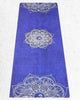 Accessoire yoga - Tapis de yoga fin et pliable bleu - motif mandala Om | Achamana